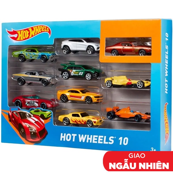 Bộ 10 Siêu Xe Hot Wheels Nhiều Màu 54886