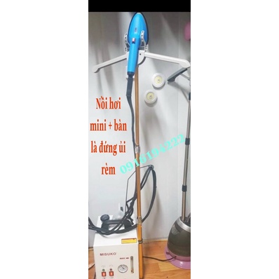 NỒI HƠI MINI + BÀN LÀ ĐỨNG ỦI KÈM MK6 RÈM (cao cấp)