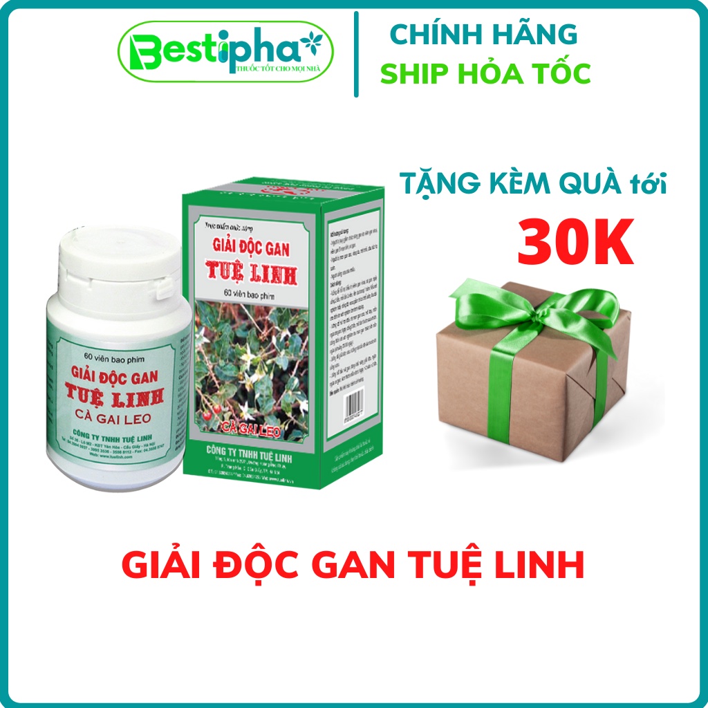 Viên Uống Giải Độc Gan Tuệ Linh Tăng Cường Miễn Dịch Nội Sinh Lọ 60 Viên