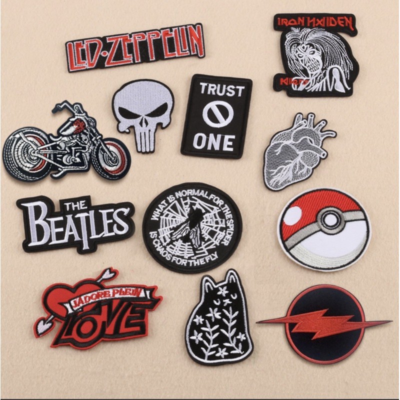 Sticker vải, patch thêu dán quần áo