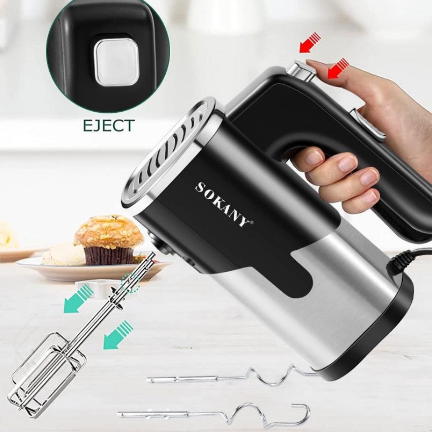 Máy Đánh Trứng Đánh Kem Nhồi Bột Cầm Tay Sokany Đa Năng Siêu Mạnh 800W Cao Cấp Nhào Trộn Bột Tốt Nhất - SKNCX6621