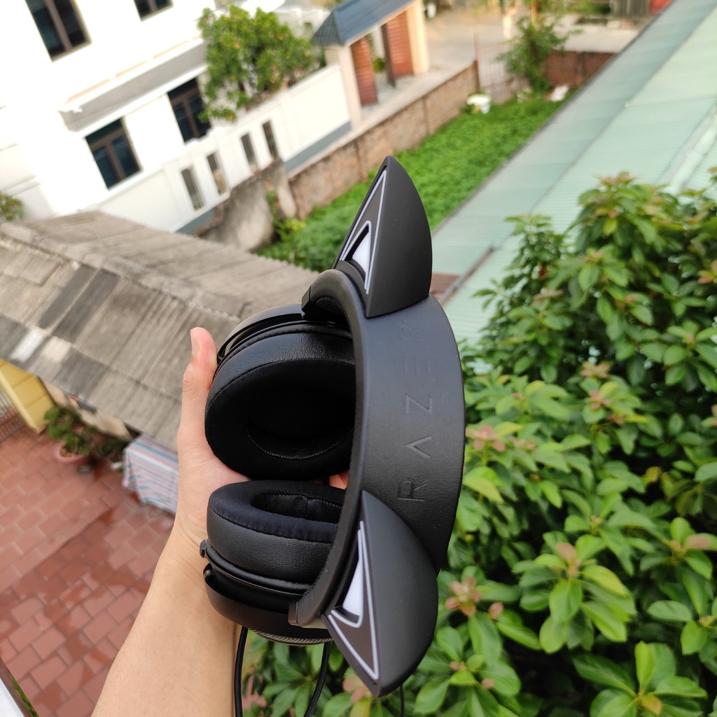Tai nghe chụp tai Razer Kraken Kitty Black Chroma - Tai nghe chính hãng Razer Kitty dành cho con gái