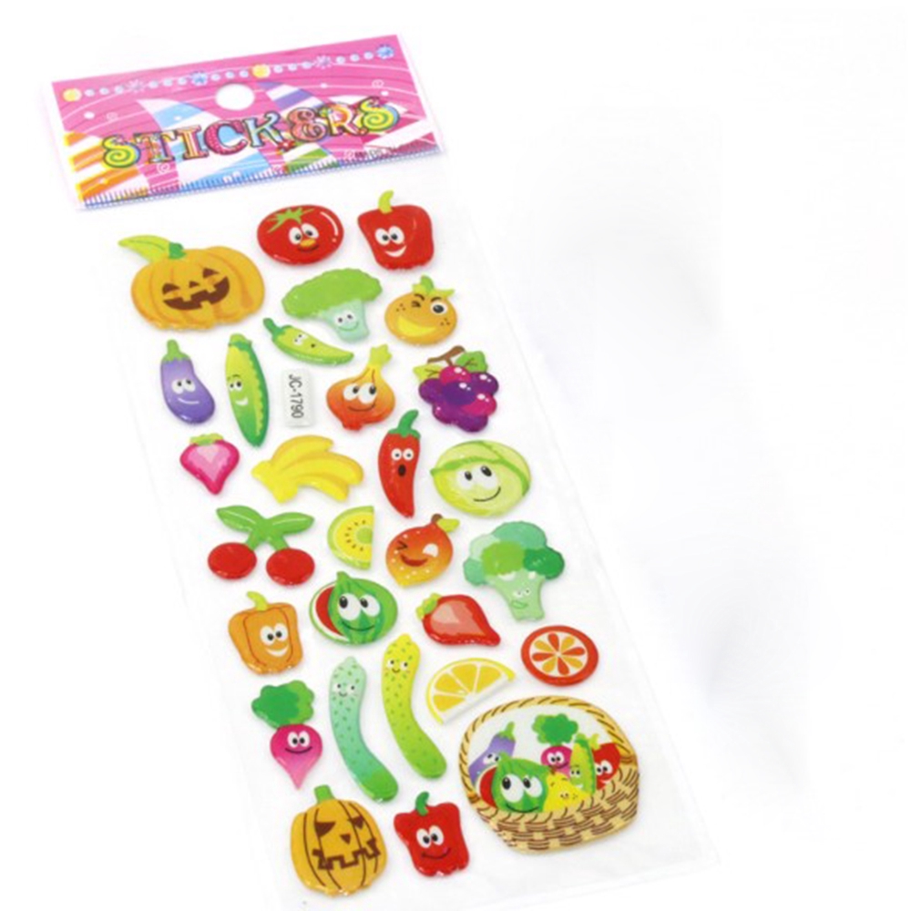 Bộ 10 miếng dán hình đồ chơi 3D cho bé