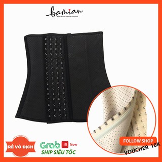 Đai siết eo giảm mỡ bụng Xita Latex 4 hàng khuy lỗ thoáng cho vòng eo chuẩn dáng đẹp