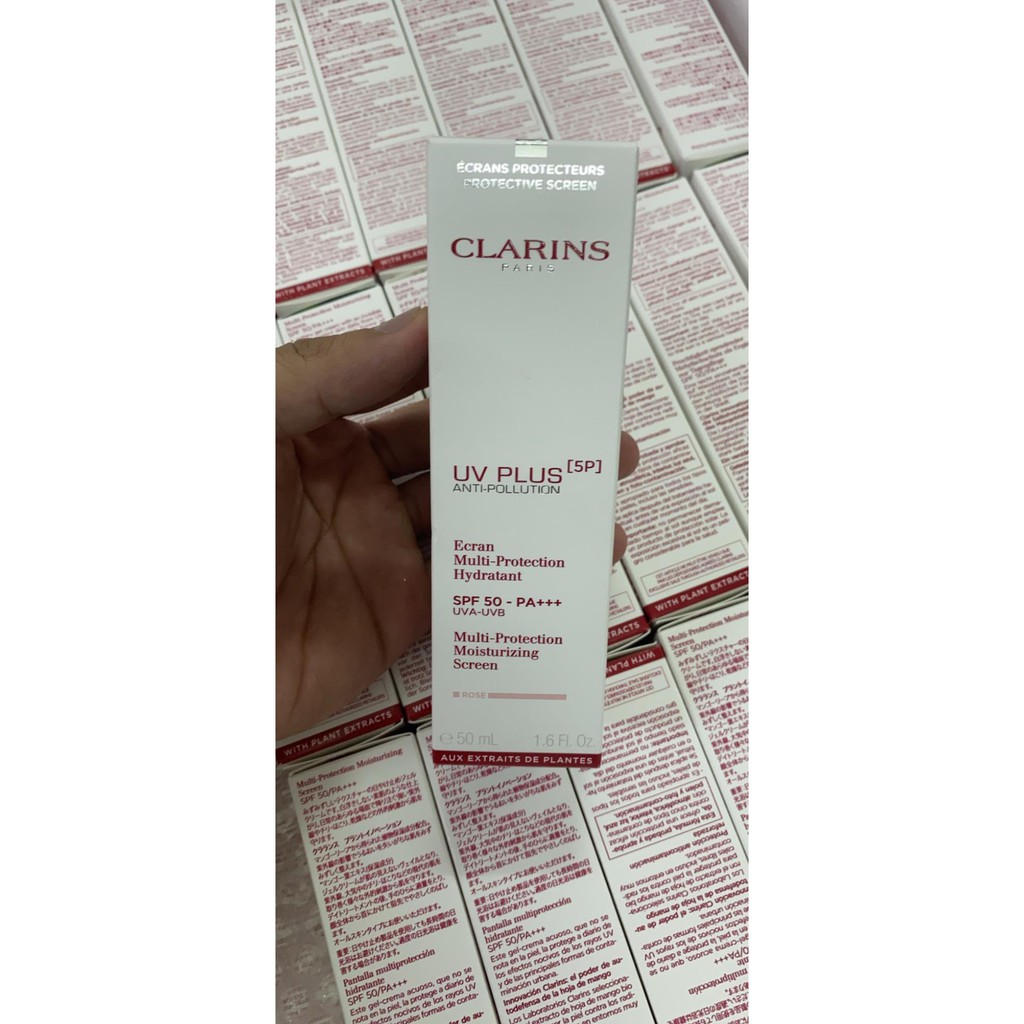 Kem chống nắng  CLARINS rose lên tone trắng hồng 50ML (mẫu mới nhất 2021)