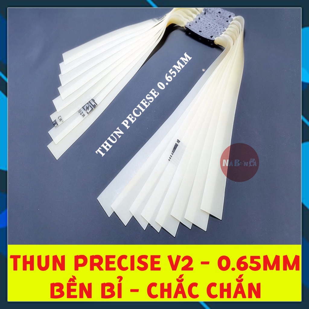 [Sale Sốc V2] Dây ná cao su, thun ná chính hãng precise 0.65mm độ chính xác cao, siêu bền bỉ, siêu đẹp mắt  - Ná Cao Su