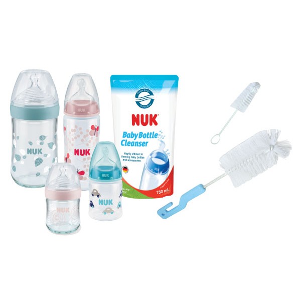 [Chính hãng có tem phân phối] Bình Sữa NUK Premium Choice+ Nhựa PP 150ml, 300ml Núm Ti S1 - M, S2-M