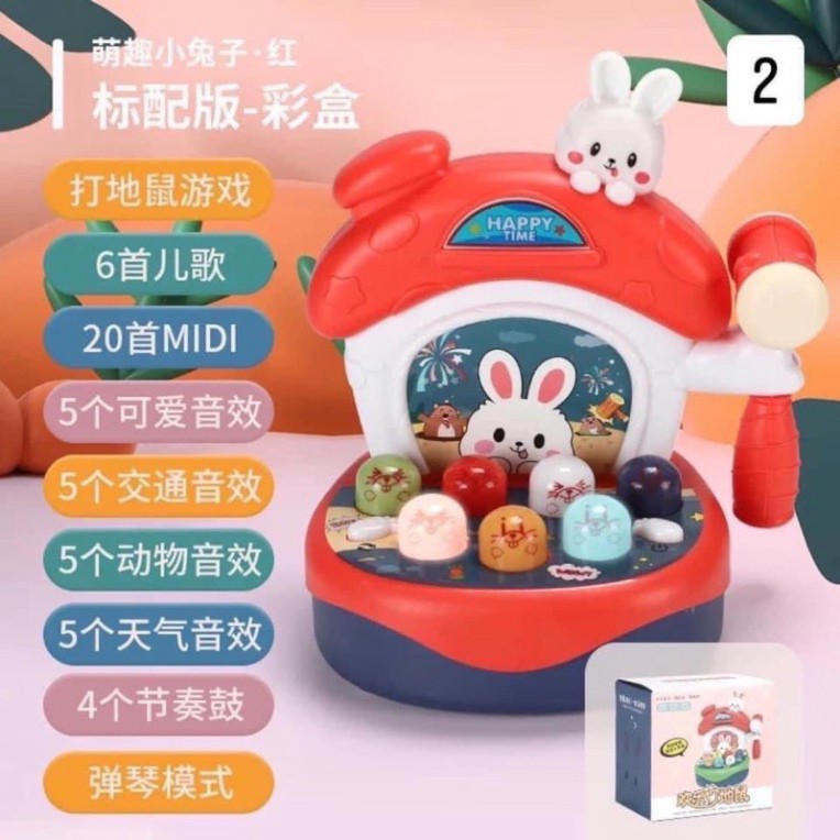 BỘ ĐỒ CHƠI ĐẬP CHUỘT CÓ NHẠC VÀ CHƠI PIANO MÃ 03 SIÊU HÓT HÍT . .