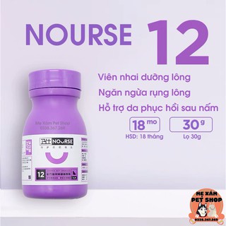 NOURSE 12 ( dưỡng lông, phục hồi lông ) - hũ 30g cho chó