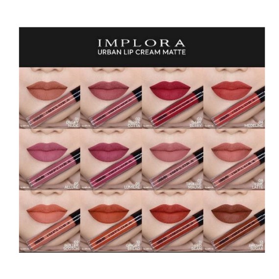 (hàng Mới Về) Son Môi Implora Dạng Kem Lì