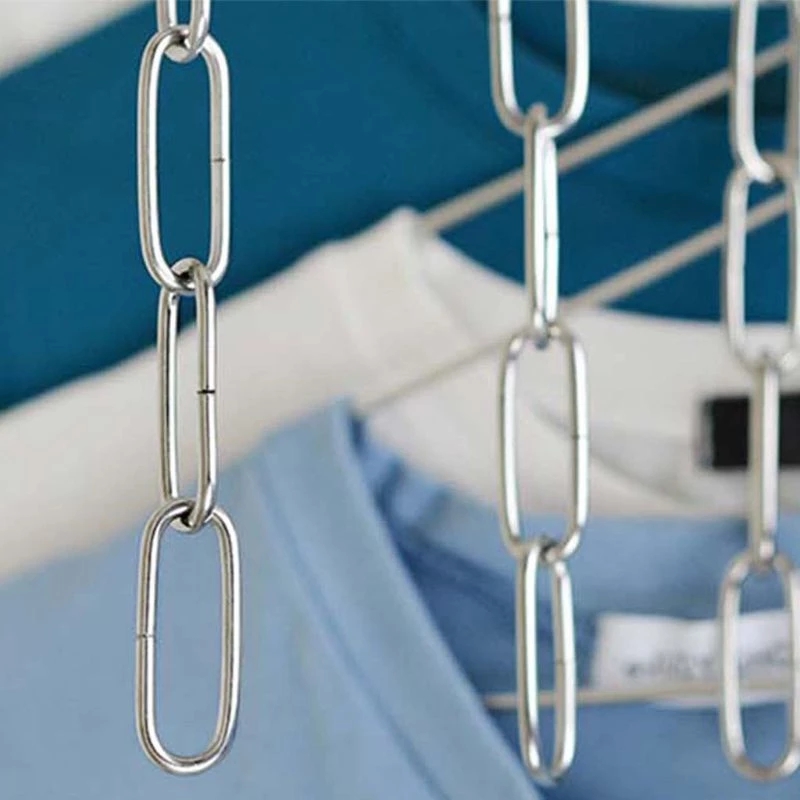 Móc treo quần áo đa năng nhiều lỗ bằng thép không gỉ
