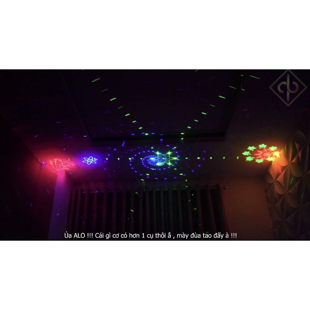 Đèn Laser Bay Phòng, Cho Phòng Karaoke, Tiệc Cưới, Vũ Trường Cảm Biến Theo Nhạc Chớp Cực Đỉnh