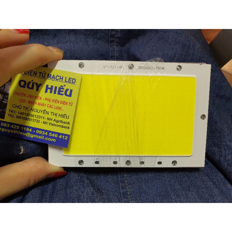 Nhân led 100w  dùng qua chấn lưu