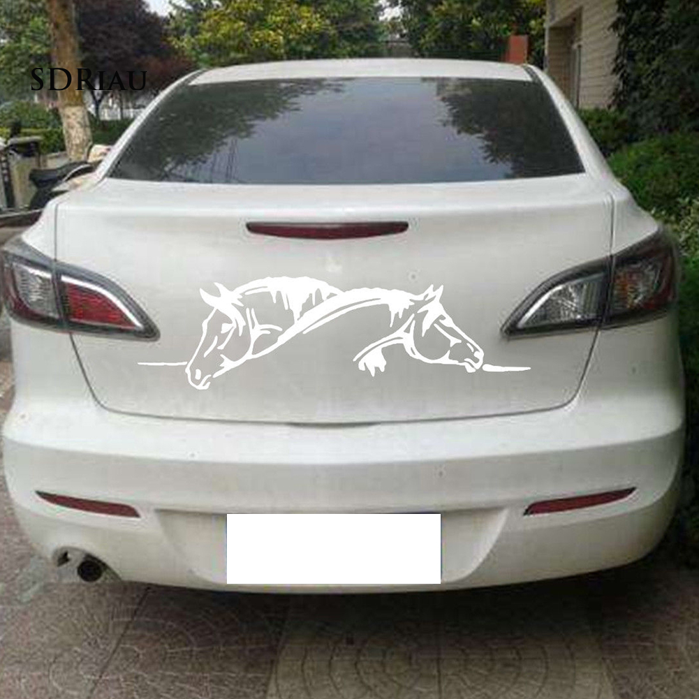 Miếng Dán Trang Trí Xe Hơi Hình Chú Ngựa Phản Quang Độc Đáo