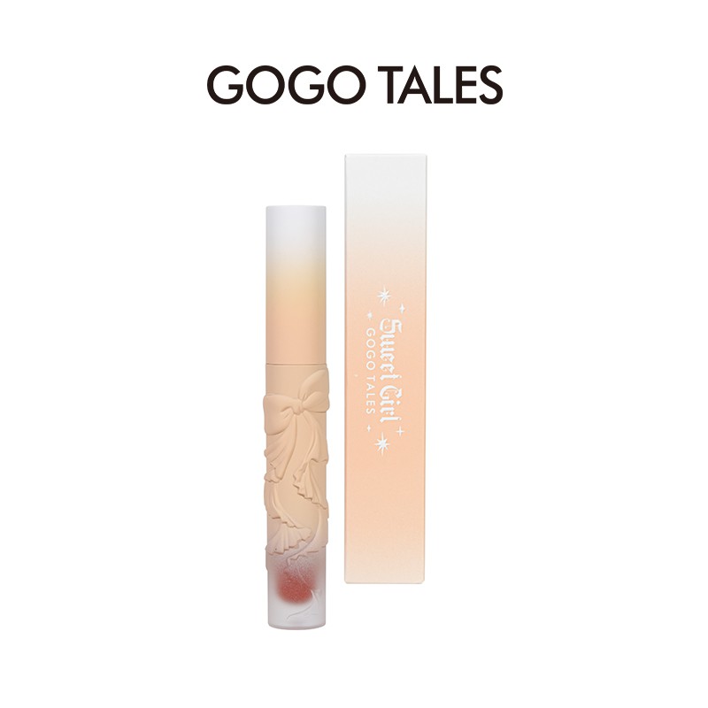 [GOGO TALES]Son Kem Mịn Môi GOGO TALES Pink Nơ Khắc Nổi Siêu Xinh GT271