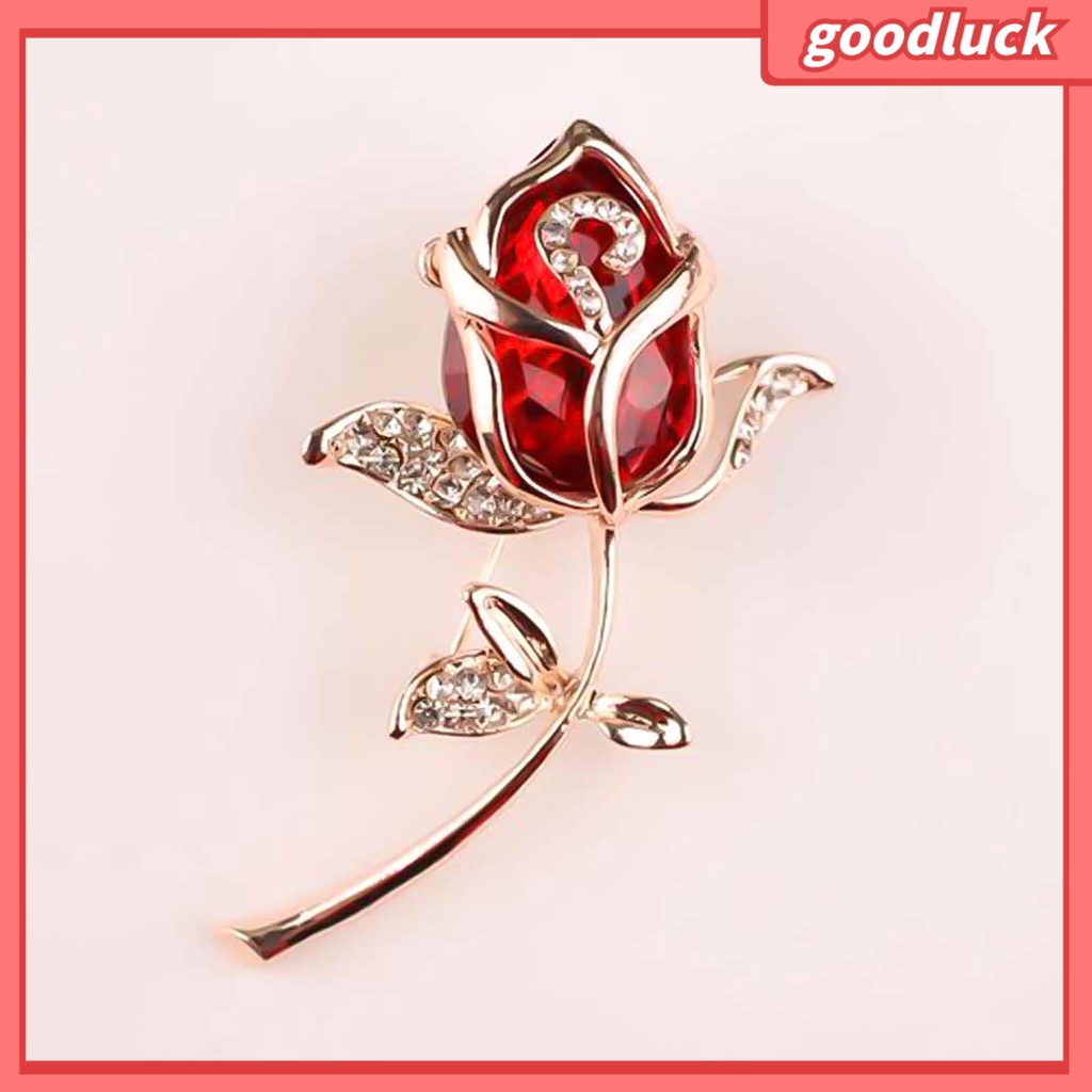 Trâm cài áo hình hoa hồng bằng hợp kim thiết kế thời trang cho nữ