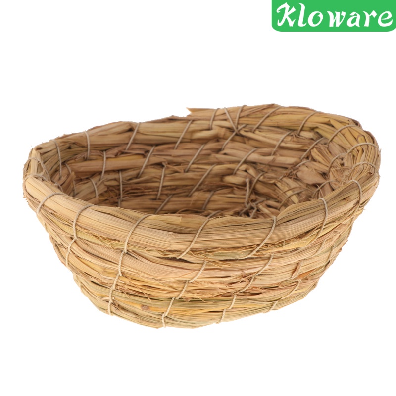 Tổ Chim Bằng Cỏ Dệt Độc Đáo Trang Trí Lồng Chim Vẹt