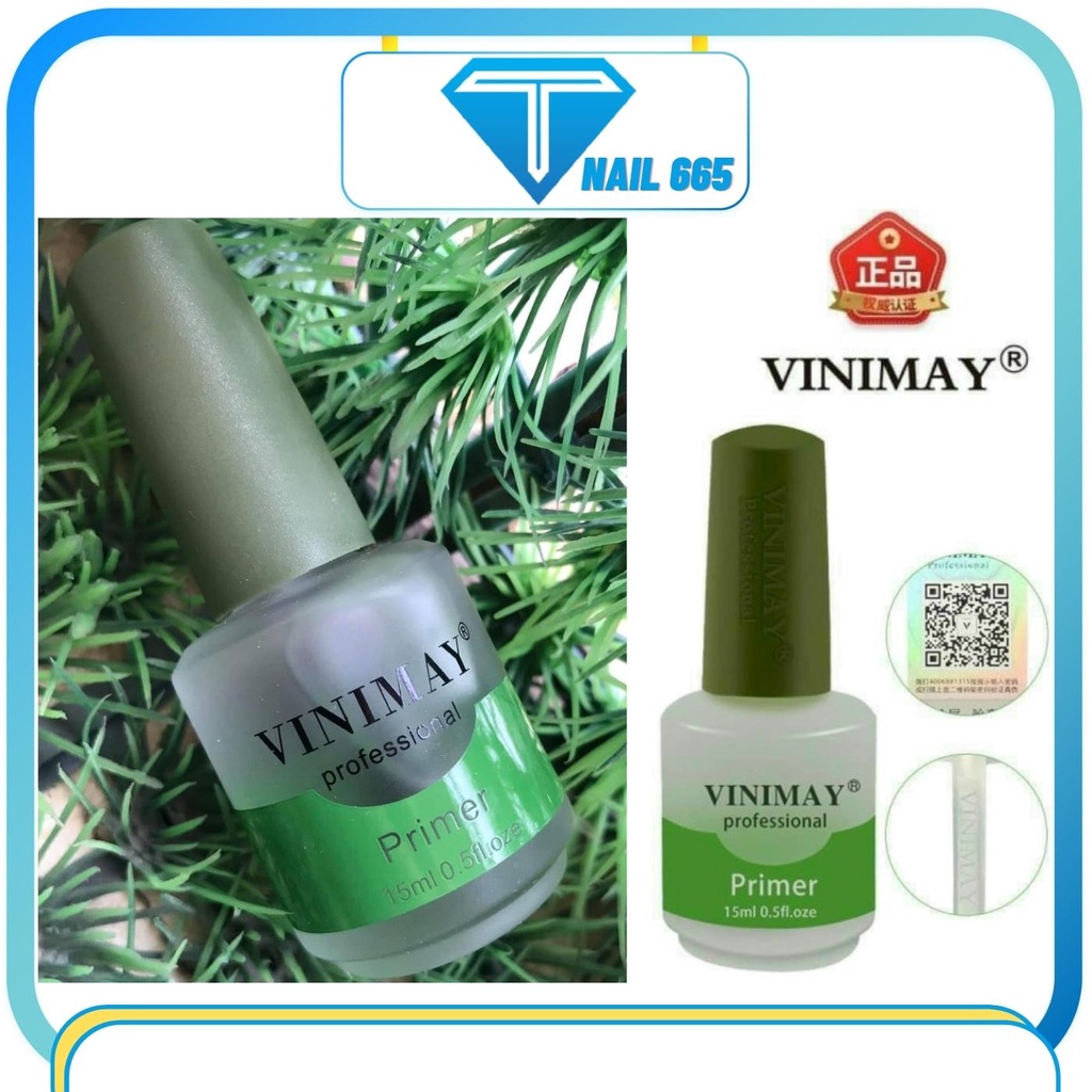 Kiềm dầu VINIMAY khử dầu móng tay chân, Base liên kết VINIMAY top cứng móng tốp lì,tốp kim cương