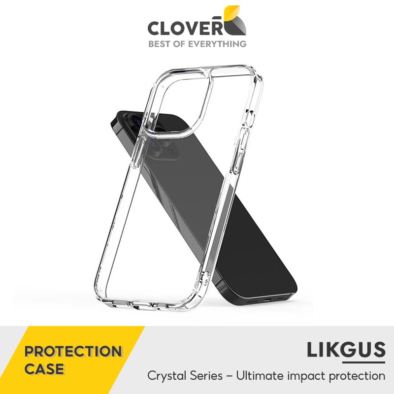 Ốp Lưng Trong Suốt Likgus Crytal Clear Series Viền Tpu Chống Sốc Bằng Túi Khí Lưng Pc Cứng Chống Trầy Viền Bảo Vệ Camera