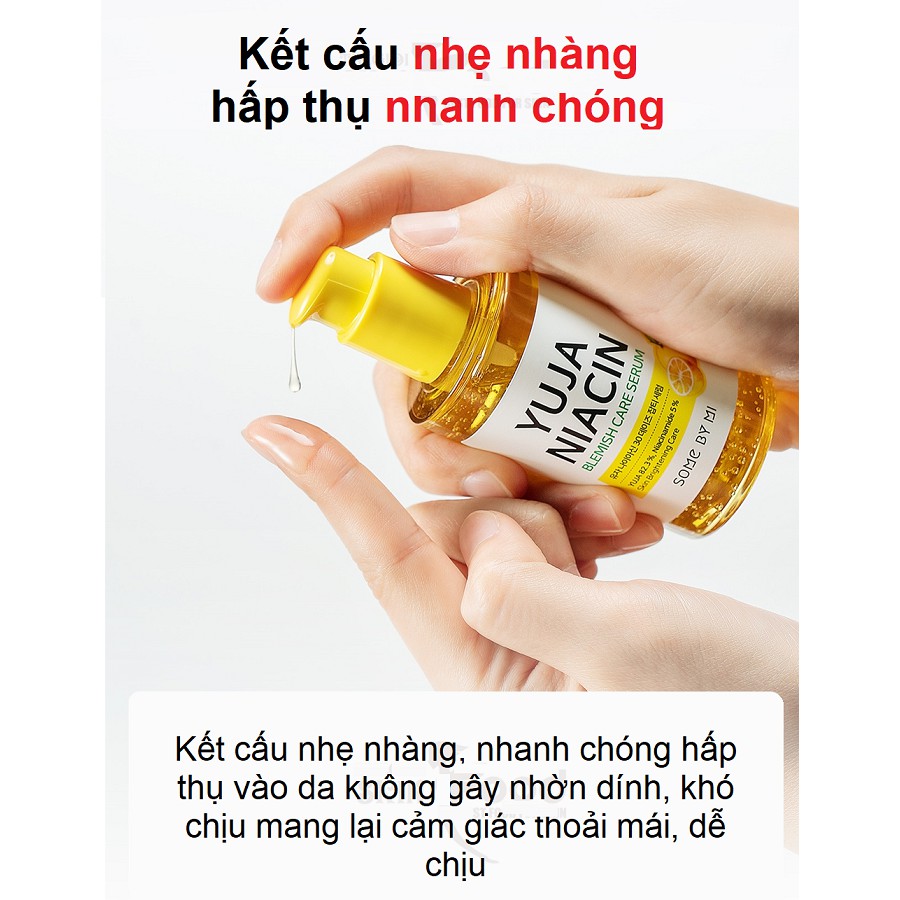 Tinh Chất Dưỡng Trắng Da Chiết Xuất Quả Thanh Yên Some By Mi Yuja Niacin 30 Days Blemish Care Serum 50ml