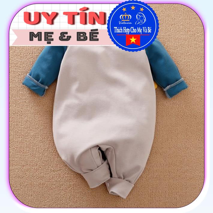 BodySuit giáng sinh noel cho bé,áo liền quần kiểu khủng long tay áo xanh dương nhạt đáng yêu,ngộ nghĩnh(2195),Aiueo Nhật