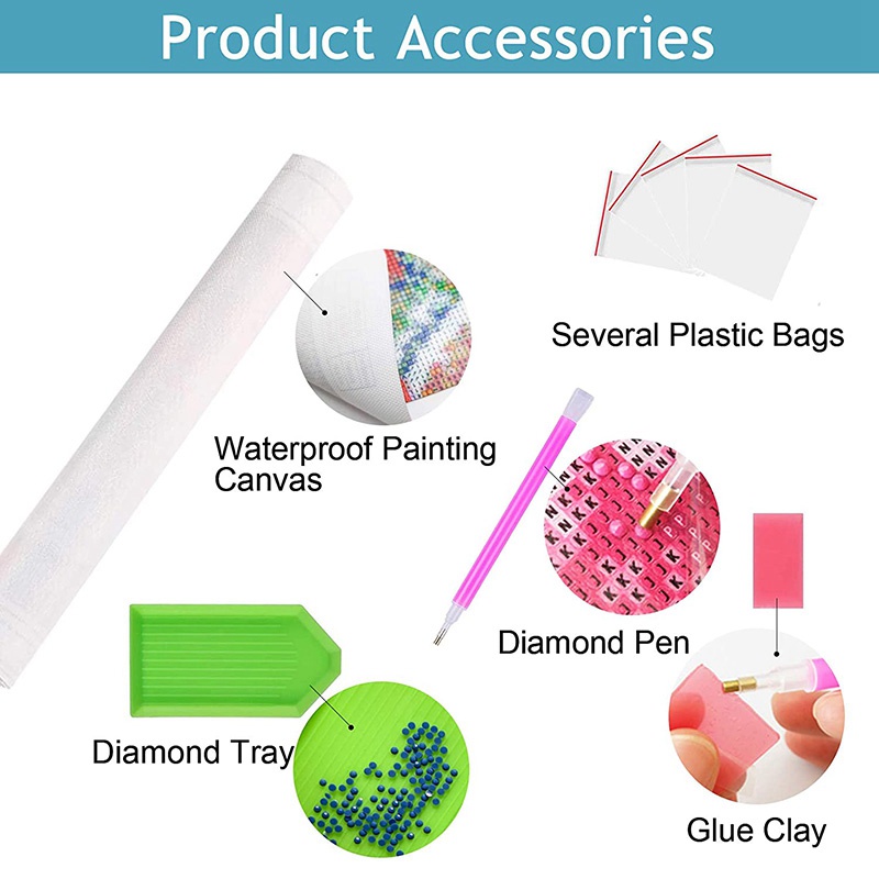 Set tranh đính đá trang trí phòng khách hình hoa và chim công