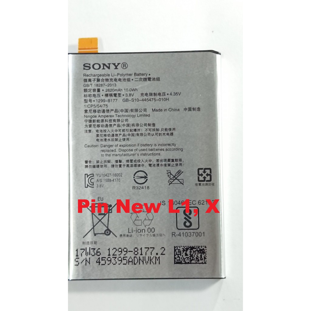 [PIN CHÍNH HÃNG SONY XPERIA L1 & XPERIA X -G3312&F5122]