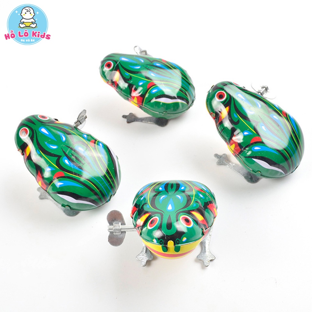 Đồ chơi cho bé ếch nhảy bằng kim vặn cót rất bền Hồ Lô Kids