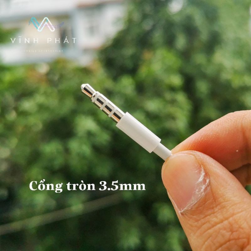 Tai Nghe Iphone 6 6s Plus Chân Tròn 3.5mm Chính Hãng Bảo Hành 12 Tháng