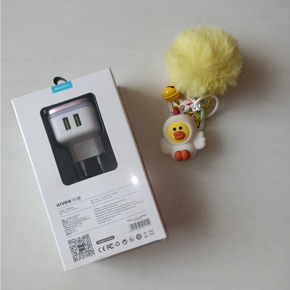 Cốc Sạc Nhanh AE26 sạc cùng lúc 2 thiết bị Công Suất 3.1A Android Iphone