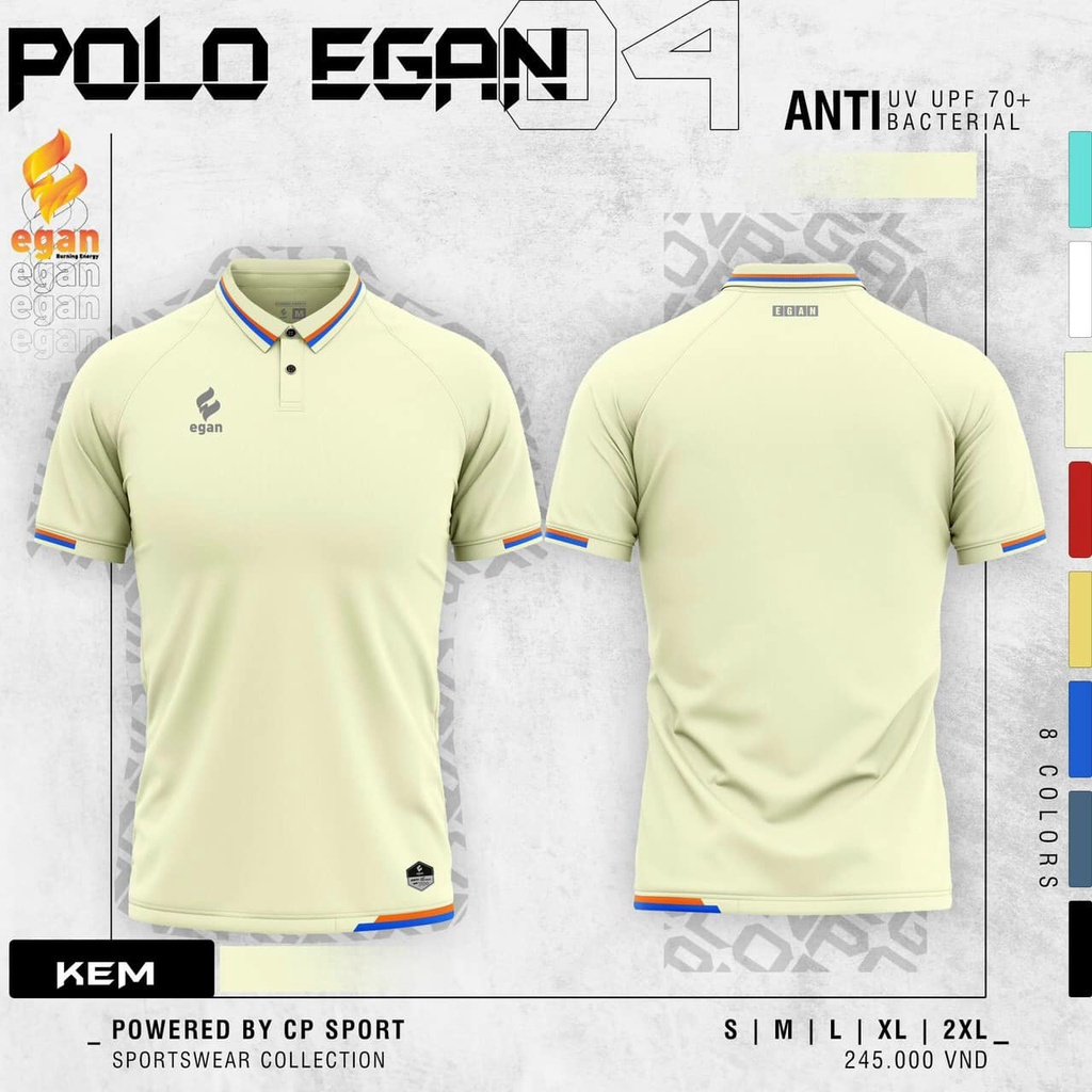 Áo Polo Thể Thao Egan 04 Dòng Cao Cấp, 8 Màu Rất Đẹp, Form Chuẩn, Mẫu Hot