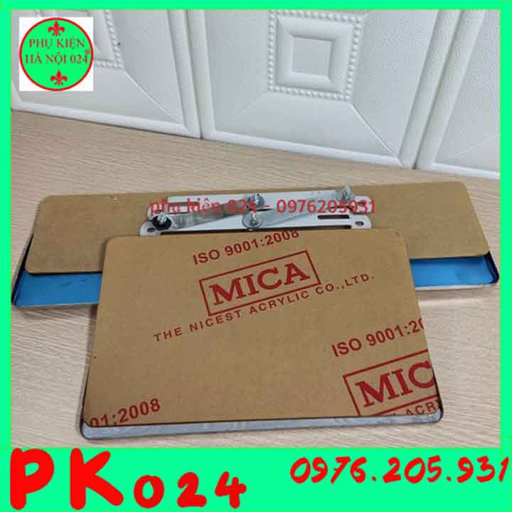 [Biển Số Ô Tô] Bộ Khung Biển Số Ô Tô Inox Trước Sau Kèm Mica Đủ Pát Và Ốc mẫu Cũ