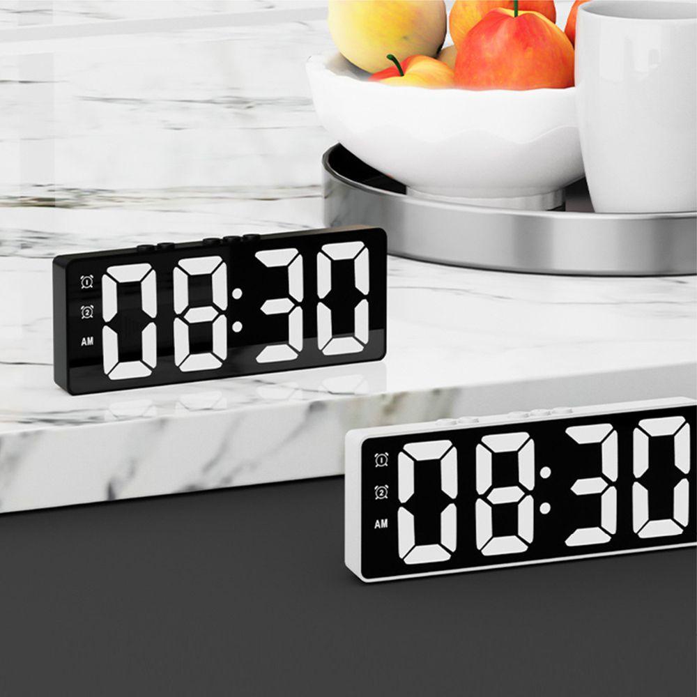 Đồng Hồ Báo Thức Điện Tử Có Đèn LED Hiển Thị Nhiệt Độ Và Lịch