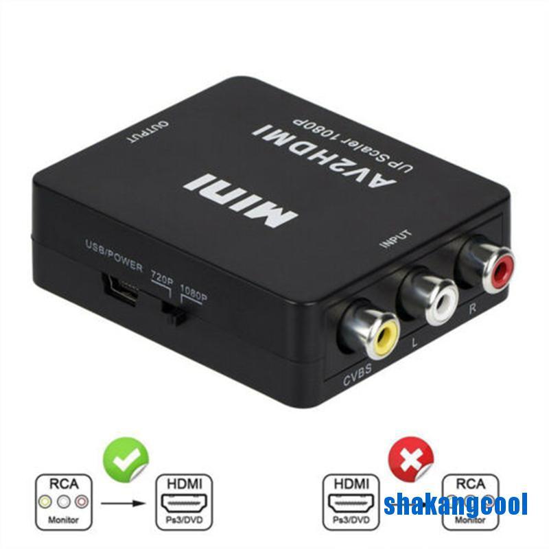 RCA Bộ Chuyển Đổi Cổng Av Sang Hdmi Cho Gamecube Nintendo Sega Genesis Nes Snes N64 Super | BigBuy360 - bigbuy360.vn