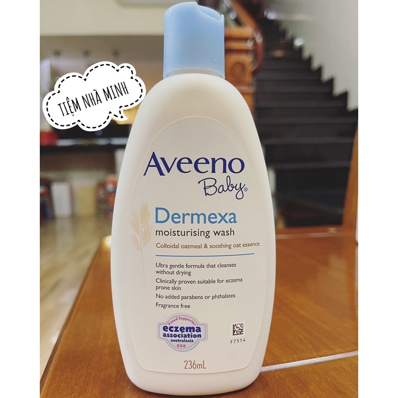 SỮA TẮM AVEENO CHO BÉ DA CHÀM, DA NHẠY CẢM 236ml (nội địa Úc)
