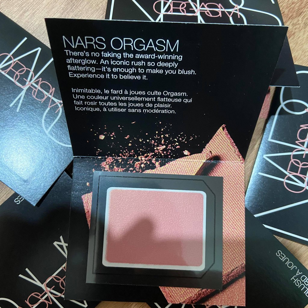 Vỉ Phấn má NARS - Orgasm Blush & Nars Liquid Blush sample