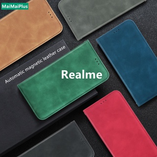 Ốp lưng điện thoại dạng ví da lật dành cho realme c25s c21y c25 c21 c17 c15 c12 c11 7i x7 pro x k3