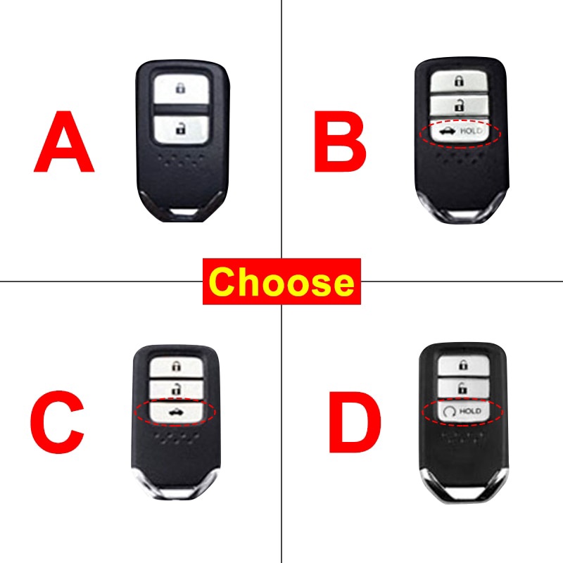 Ốp Bảo Vệ Chìa Khóa Xe Hơi Bằng Sợi Carbon Chất Lượng Cao Cho Honda All-New City/CRV/Accord/Civic 2016-2021/Jazz/HRV/CRV/BRV 2014-2021