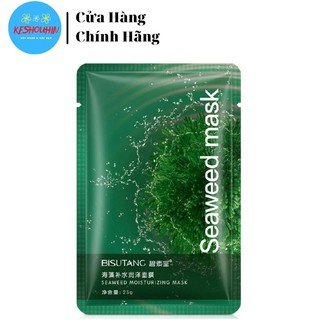 Mặt Nạ Tảo Biển, Rong Biển BISUTANG Cấp Ẩm, Dưỡng Trắng Da, Se Khít Chân Lông, Ngừa Mụn Mask Nội Địa Trung