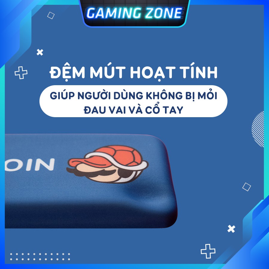 Kê tay bàn phím đệm silicon Mario cực cute và dễ thương siêu êm siêu đẹp