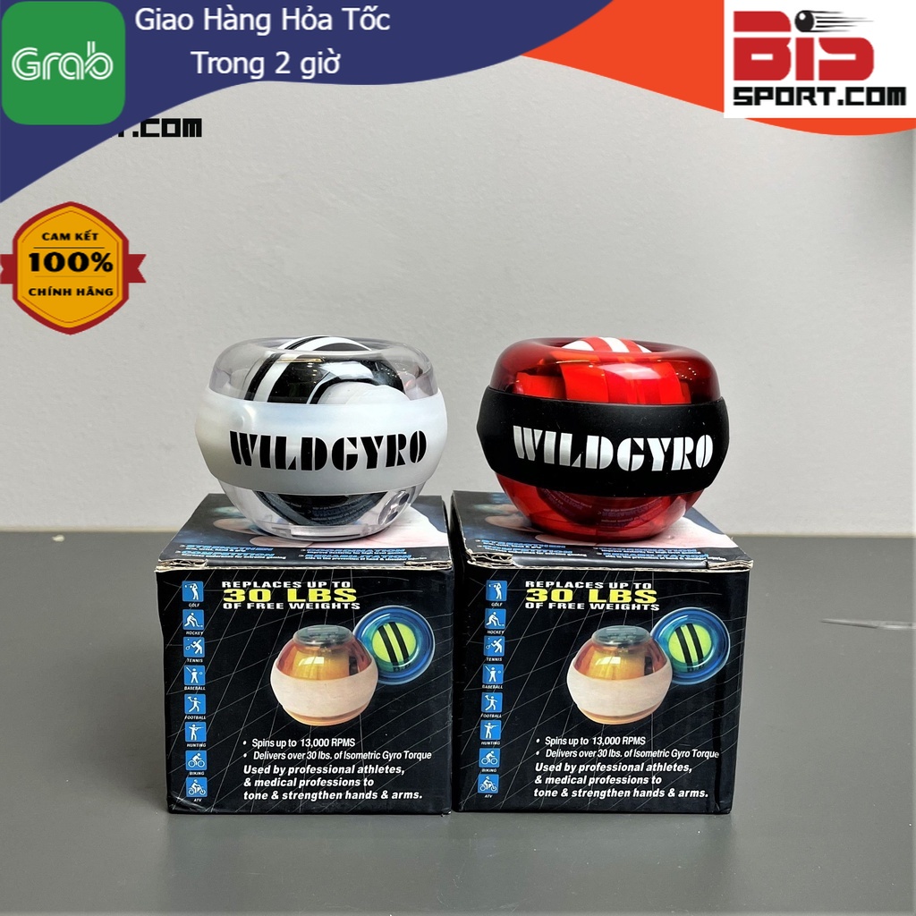 Quả Bóng Tập Lực Cổ Tay Gyro Chính Hãng - Hỗ Trợ Cổ Tay Khỏe Mạnh - Lên Cót Bằng Tay , Có Đèn Led Sáng Khi Quay