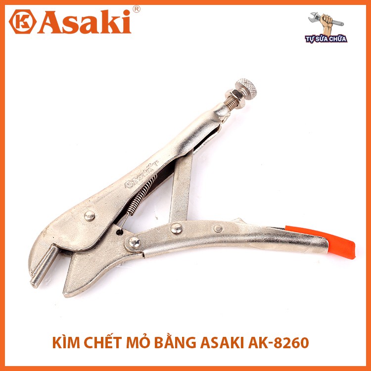 Kìm chết mỏ bằng chính hãng ASAKI AK-8260 7inch 180mm