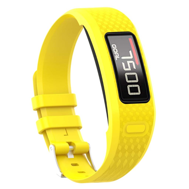 Dây Đeo Thay Thế Chất Liệu Silicon Màu Trơn Chống Thấm Nước Cho Vivofit 1 2