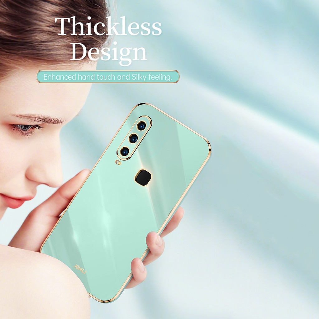 Ốp Điện Thoại Silicon Dẻo Tráng Gương 6D Sang Trọng Chống Sốc Cho VIVO Y22 Y22S Y20 Y20S Y19 Y5S Y12S Y11S Y17 Y3 Y3S Y15 Y50