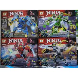 Lắp ráp xếp hình Lego LY 68069: Robot của các ninja