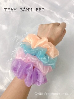 Cột tóc scrunchies voan siêu phẩm