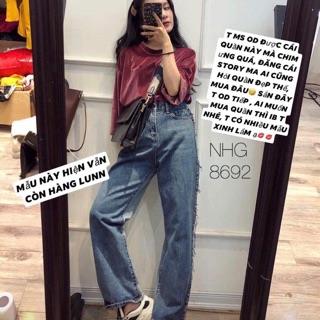 Quần bò ống suông siêu đẹp L1