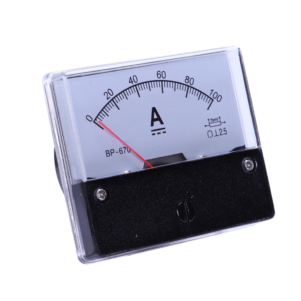 Ampe kế analog Dc 100a Dh-670 tiện dụng dùng trong lắp đặt
