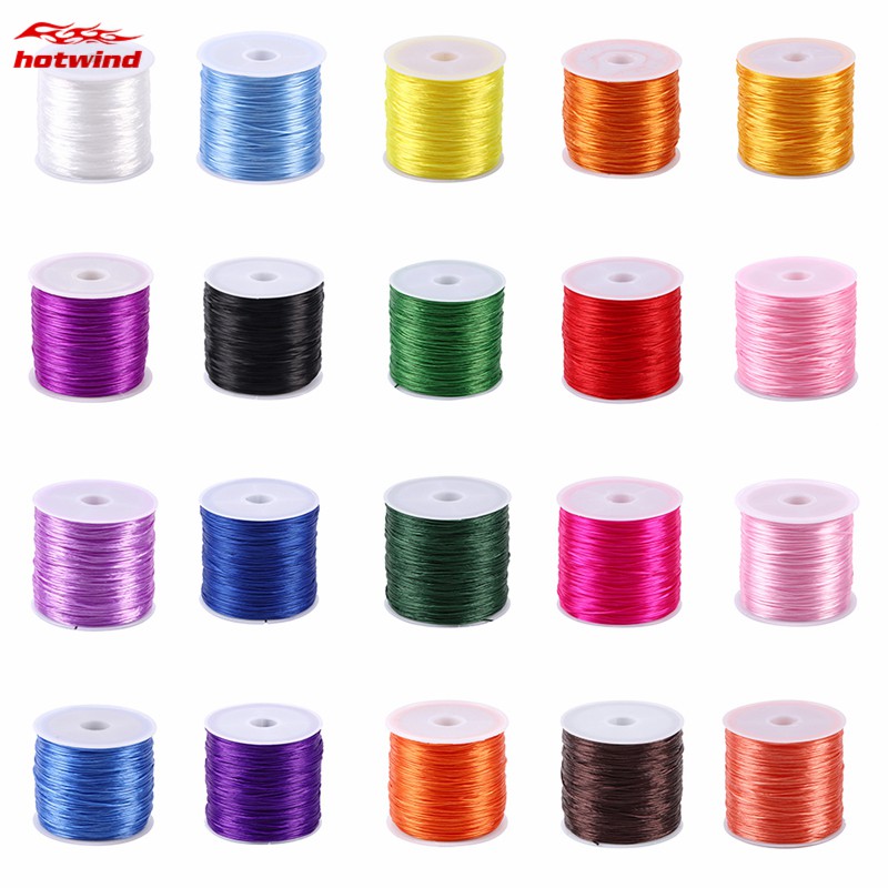 Cuộn dây co giãn 50m dùng làm trang sức DIY tiện dụng