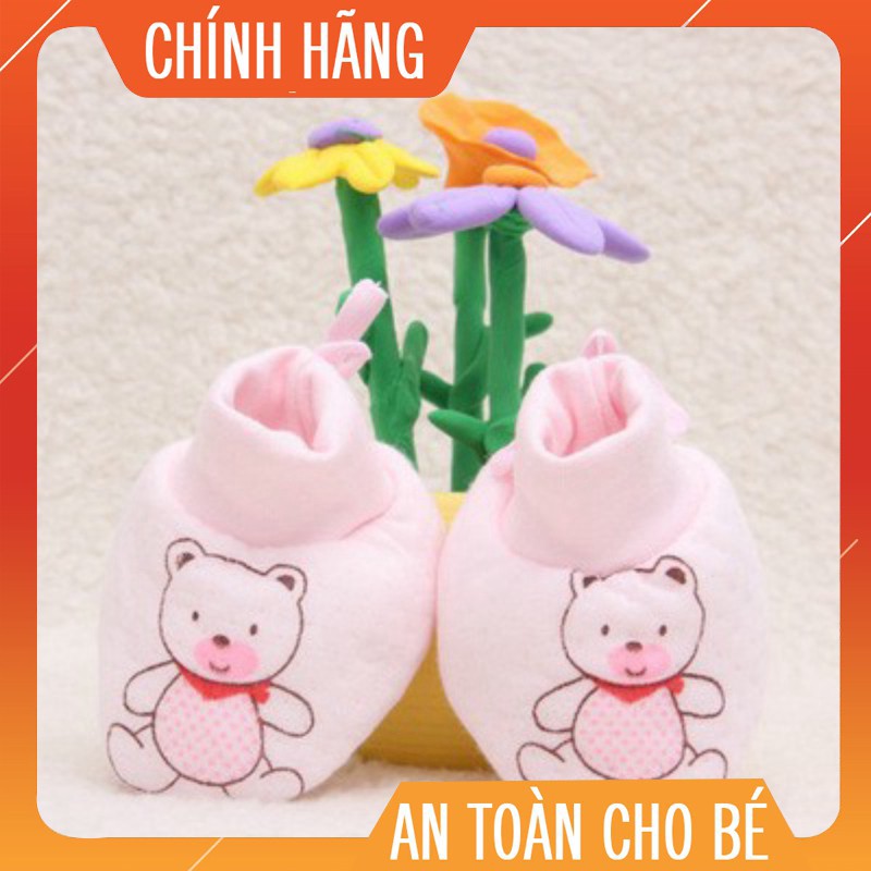 Sét Bao Tay, Bao Chân Cao Cấp Cho Bé Sơ Sinh Len Lưới.